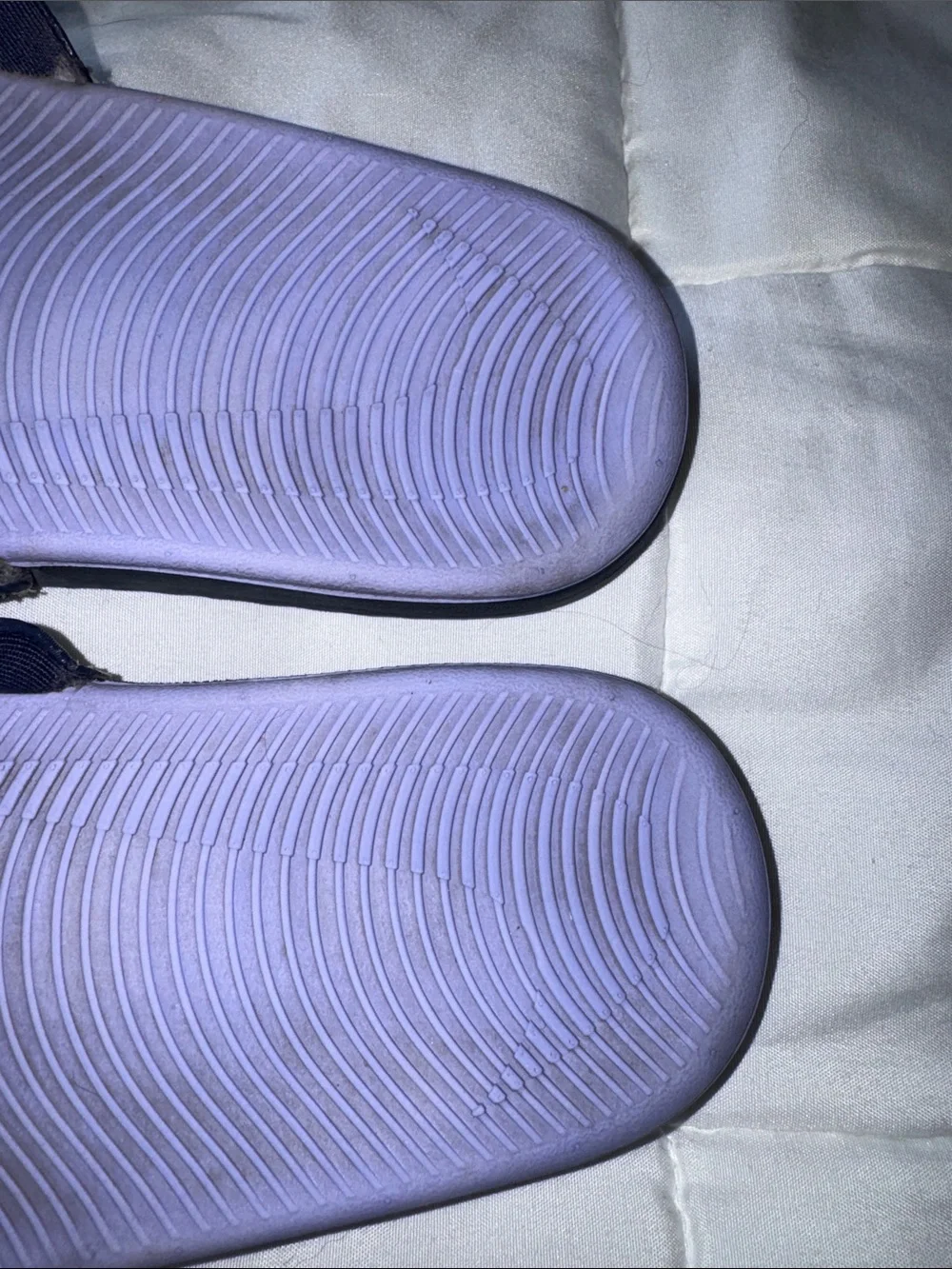 Nike Purple and Black Kids Slide Sandals